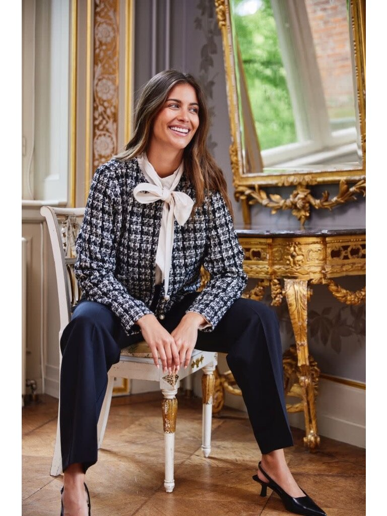Fransa Pearly Button Jacket
