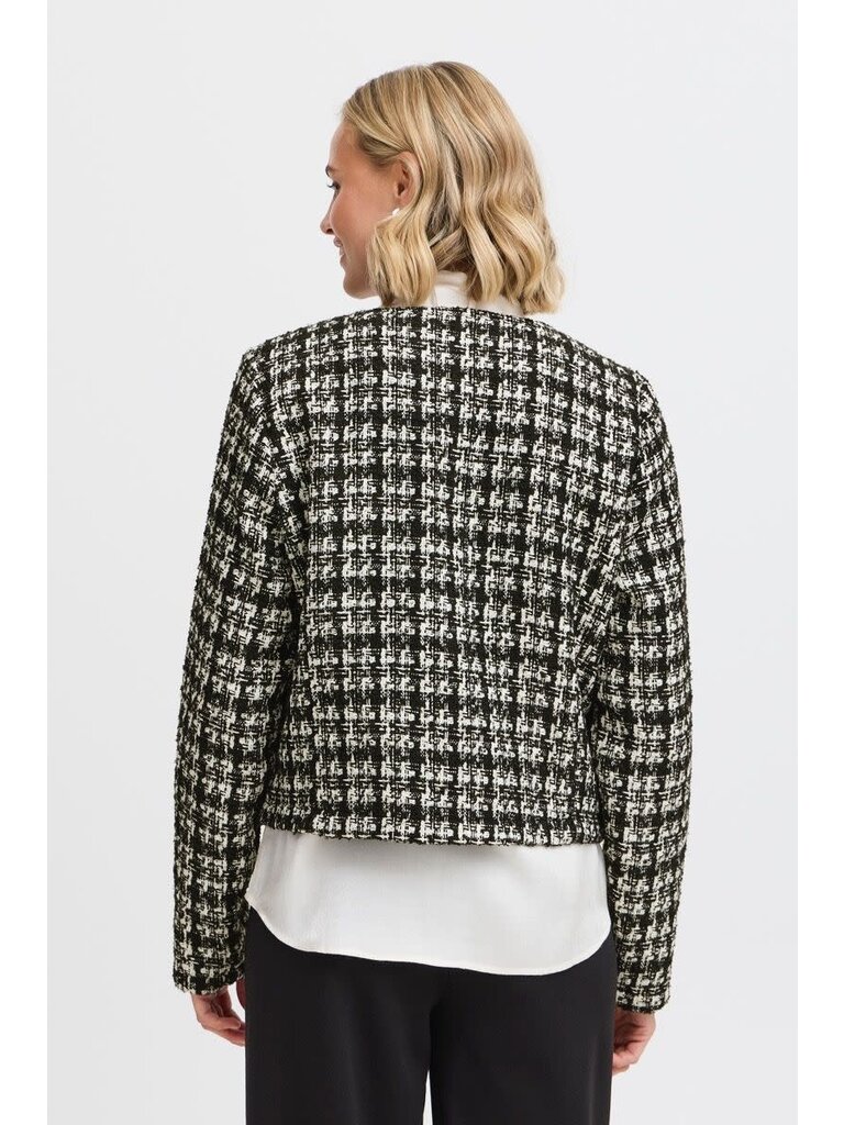 Fransa Pearly Button Jacket