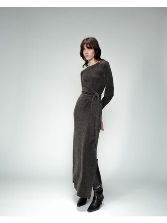 Grace & Mila Silver Glitter Dress