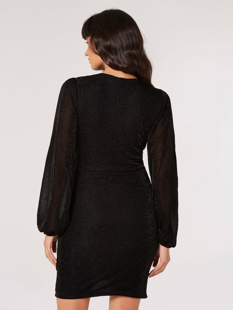 Apricot Lurex Black Mini