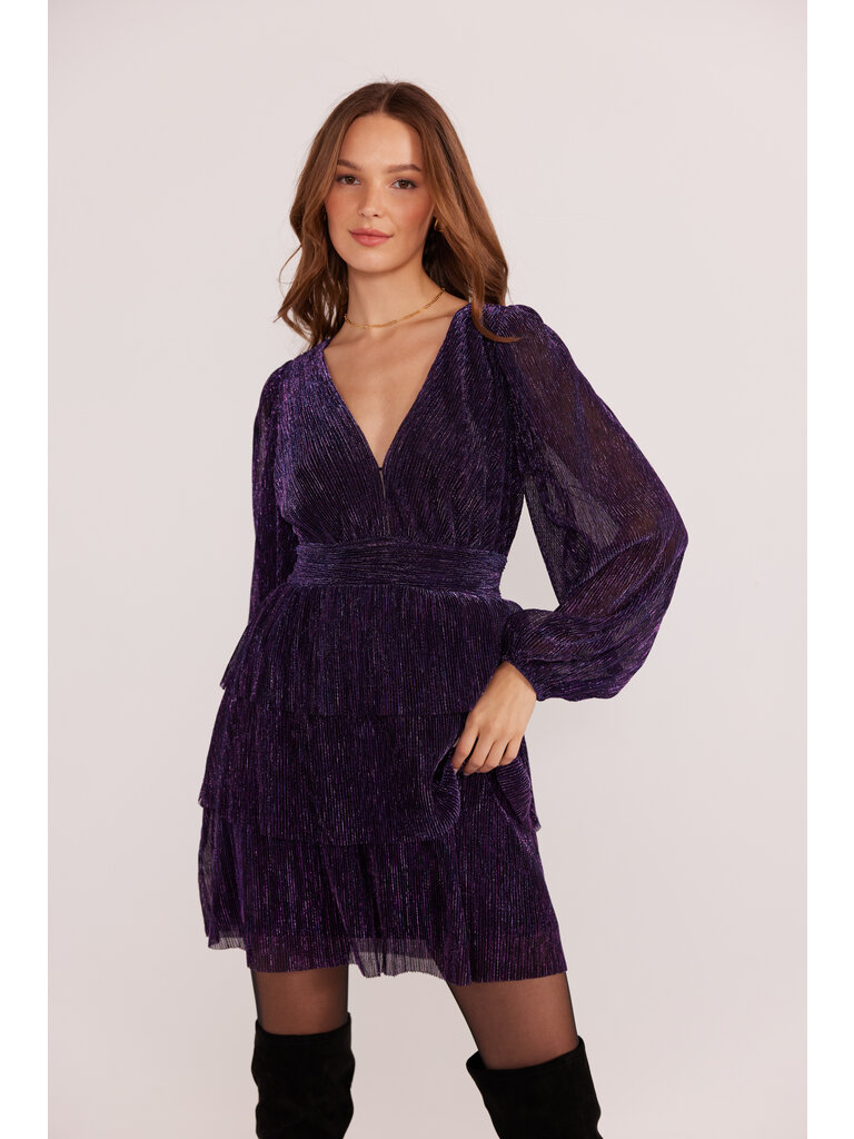 Mink Pink Purple Lurex Mini