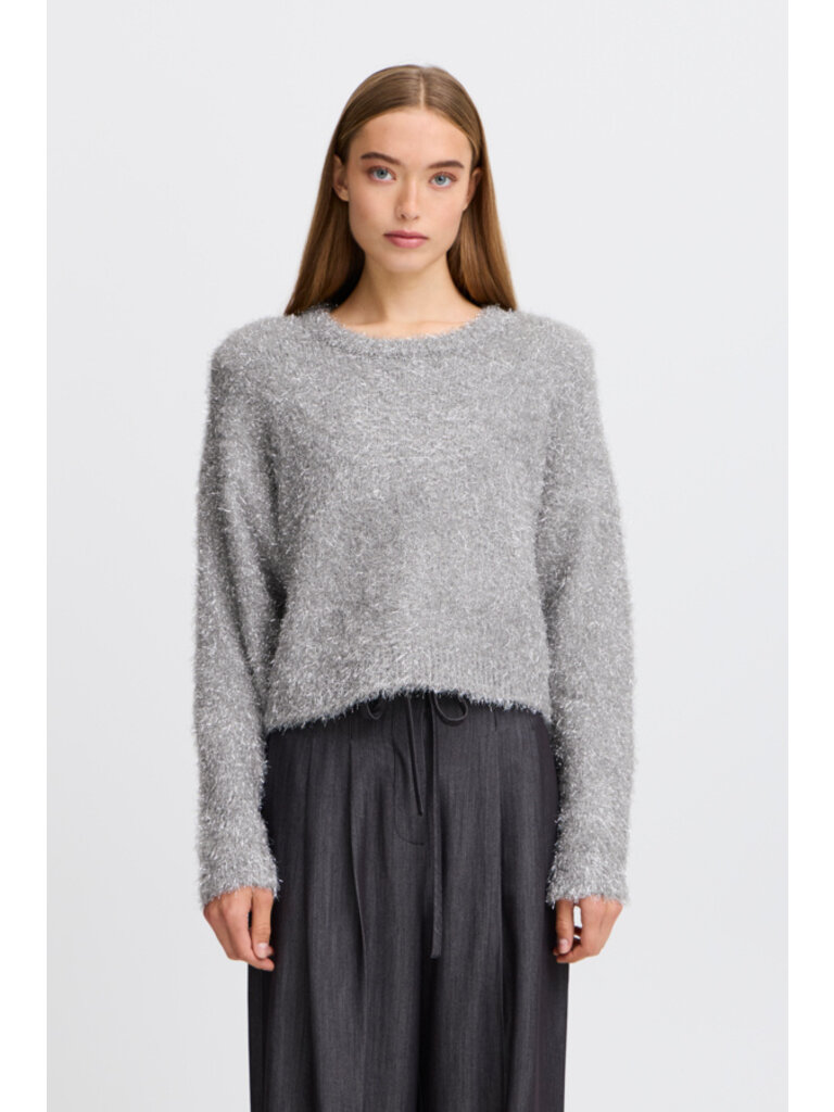 ICHI Silver Glitz Sweater