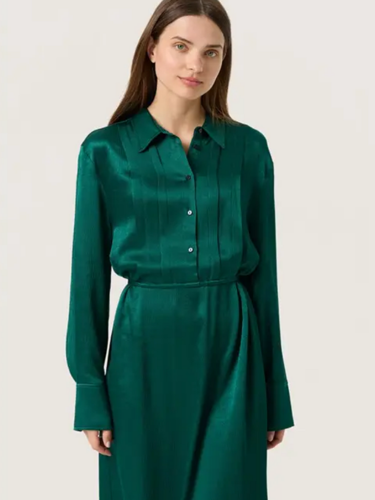 Soaked In Luxury Silky Emerald Midi