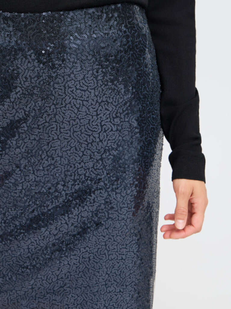 B. Young Navy Sequin Skirt