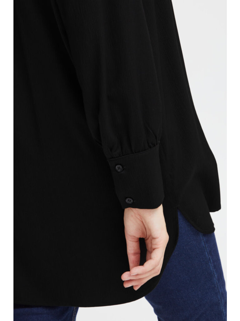 Fransa Silky Button Up Tunic