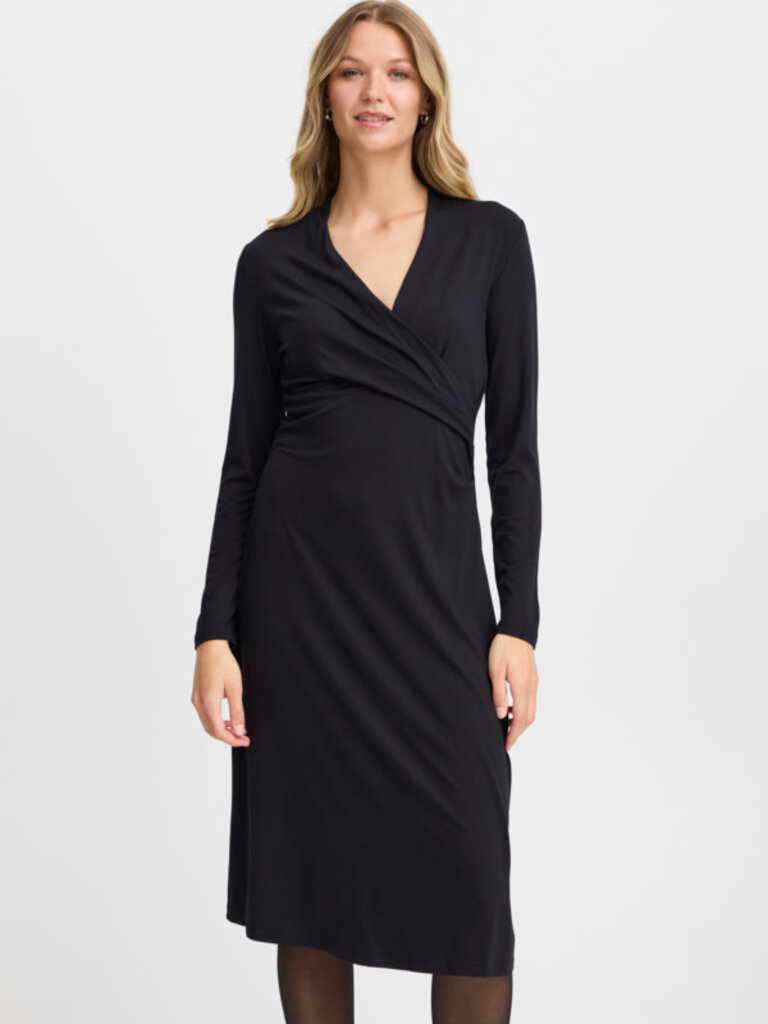 Fransa Faux Wrap Dress
