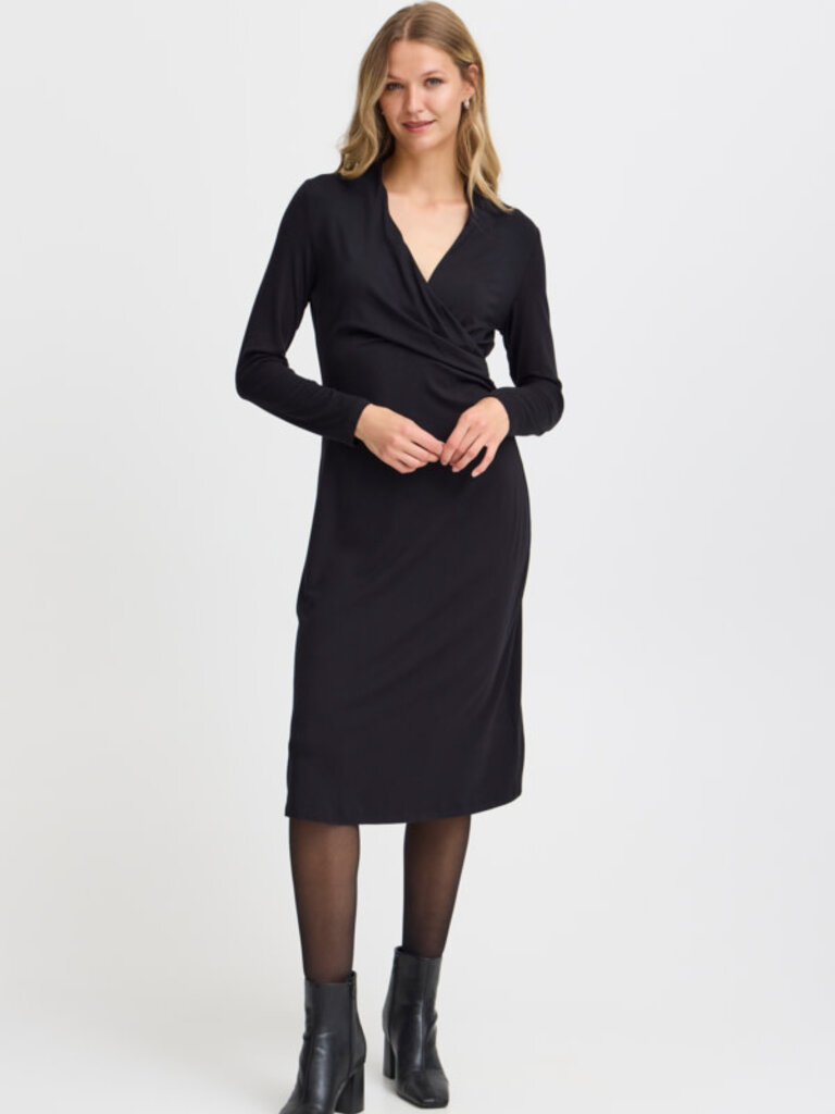 Fransa Faux Wrap Dress