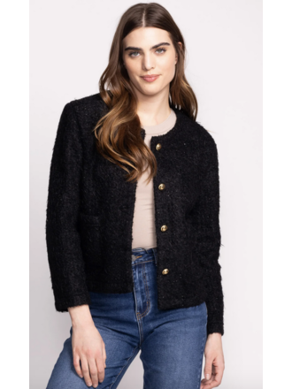 Pink Martini Black Glitter Coat