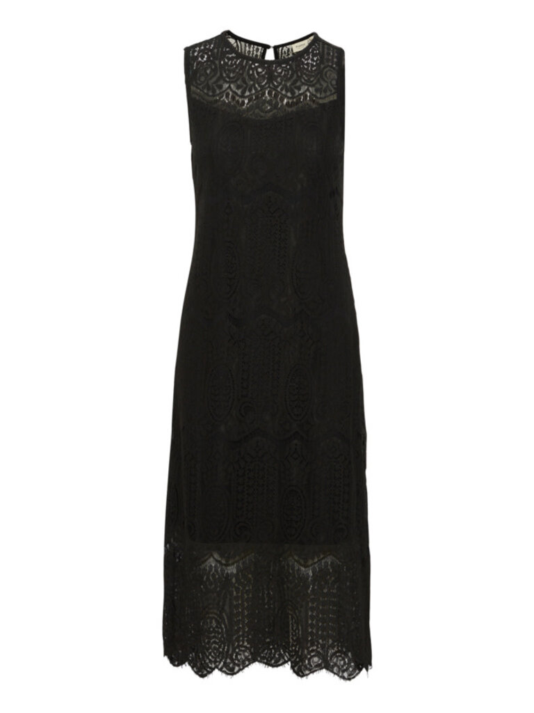 Fransa Lacey Black Midi