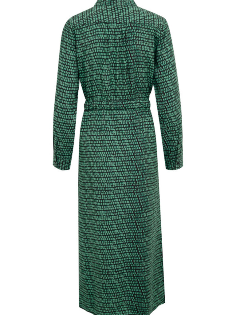 Soaked In Luxury Green Block Midi
