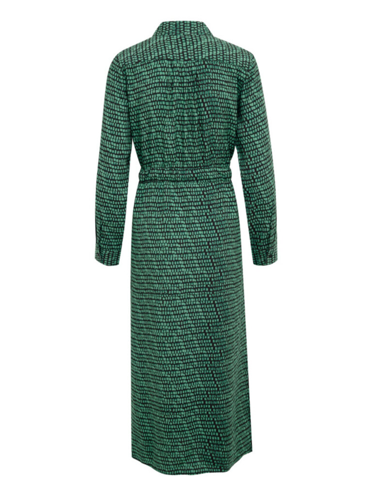 Soaked In Luxury Green Block Midi