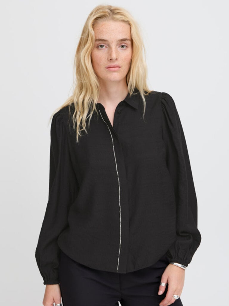 ICHI Rhinestone Blouse