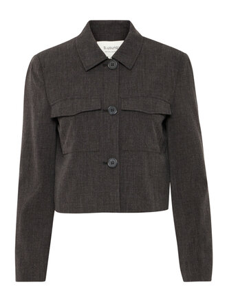 B. Young Grey Cropped Blazer