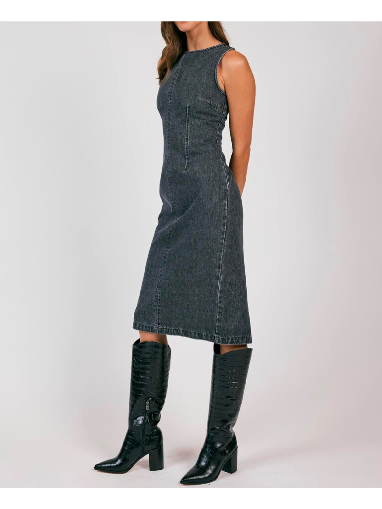 Sage The Label Fitted Denim Midi