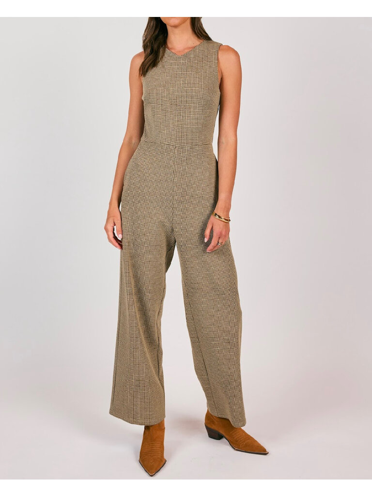 Sage The Label Checked Jumpsuit