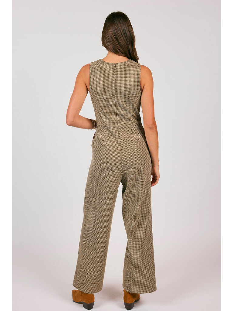 Sage The Label Checked Jumpsuit