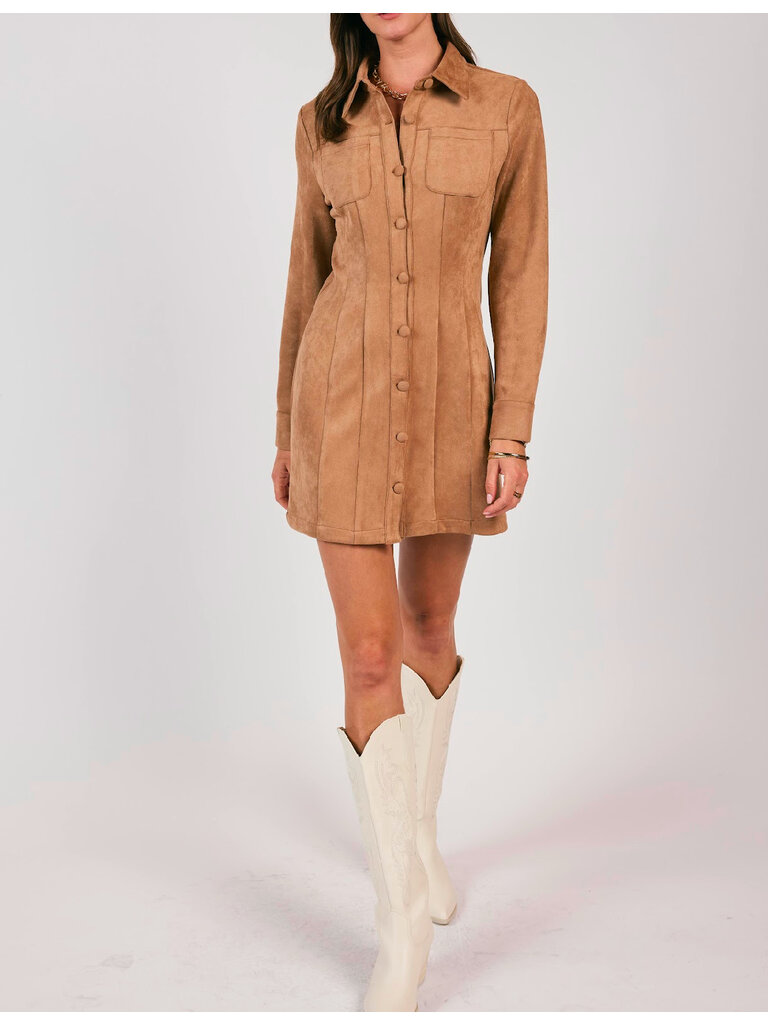 Sage The Label Taupe Button Mini