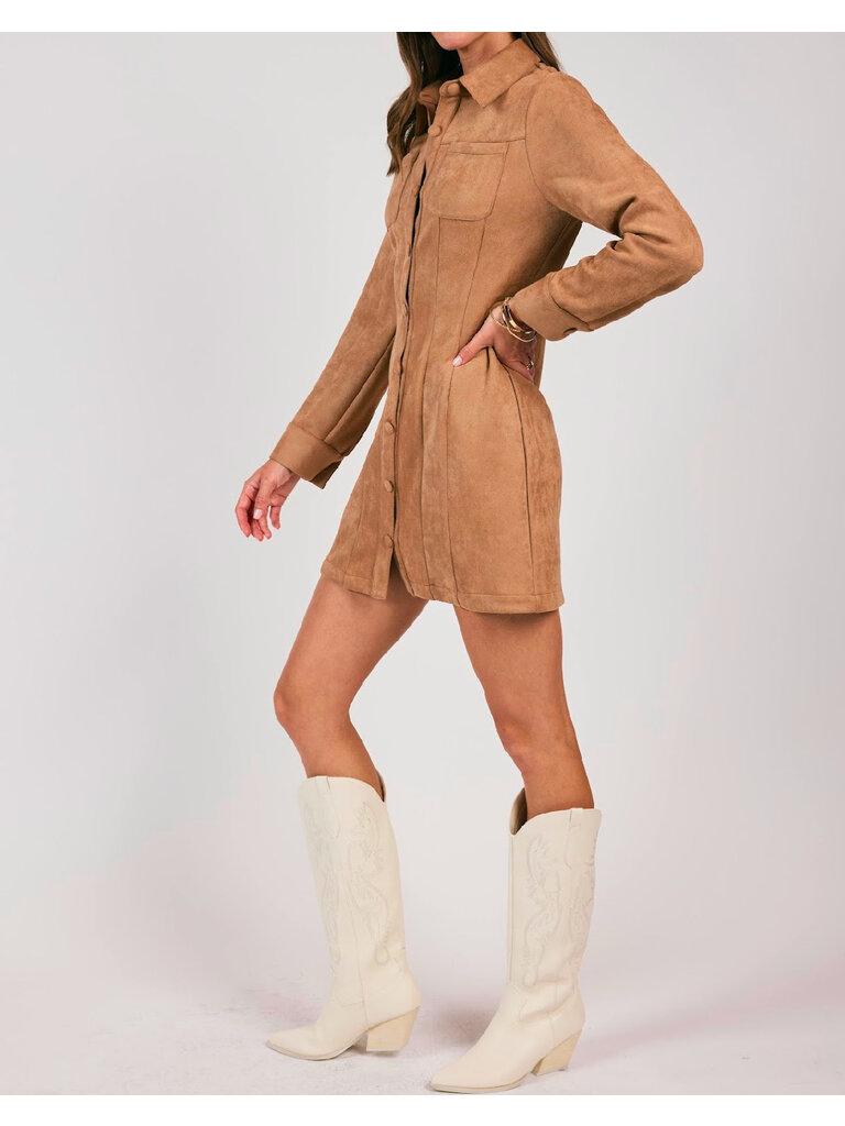 Sage The Label Taupe Button Mini