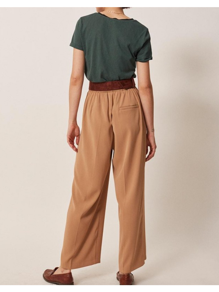 Grace & Mila Camel Elastic Pants