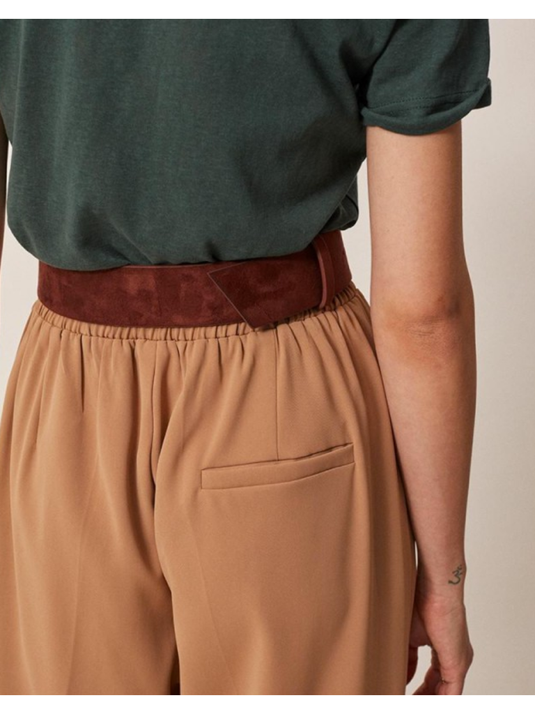 Grace & Mila Camel Elastic Pants