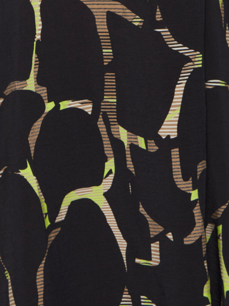 B. Young Navy With Lime Wrap Dress