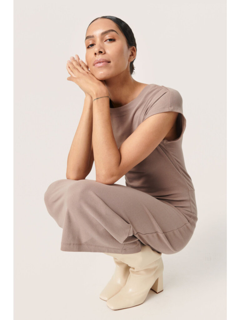Soaked In Luxury Basic Taupe Midi