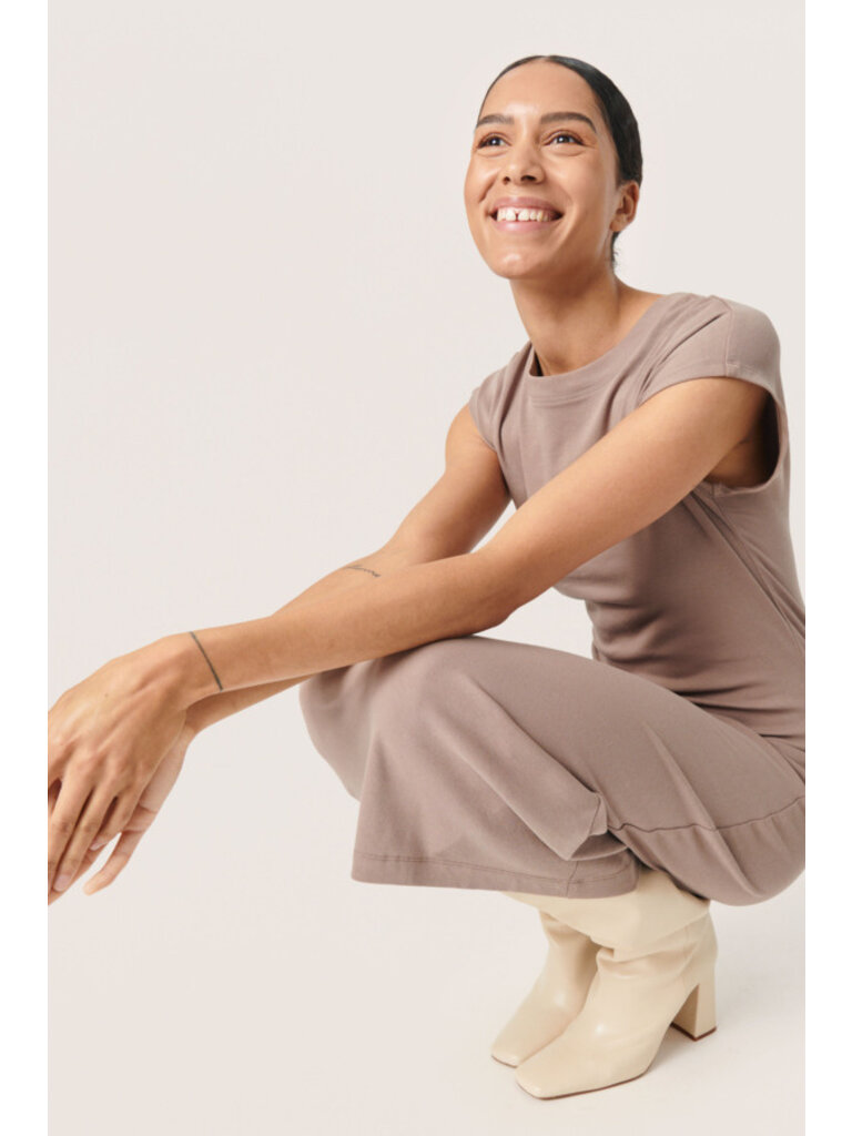 Soaked In Luxury Basic Taupe Midi