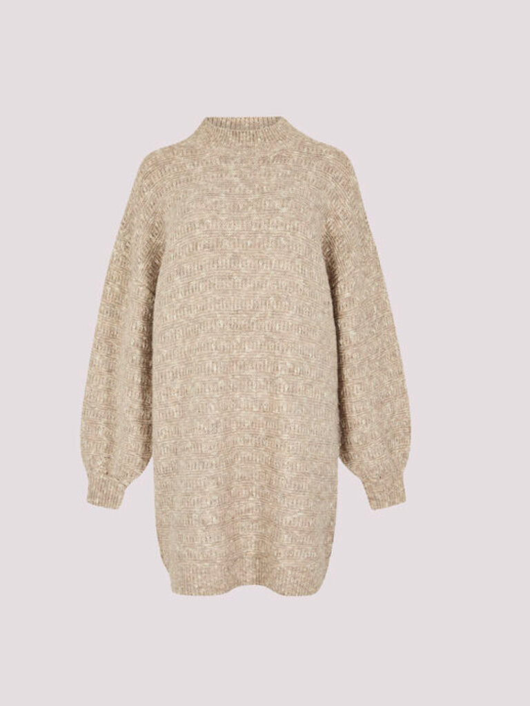 Apricot Cream Stone Knit Dress