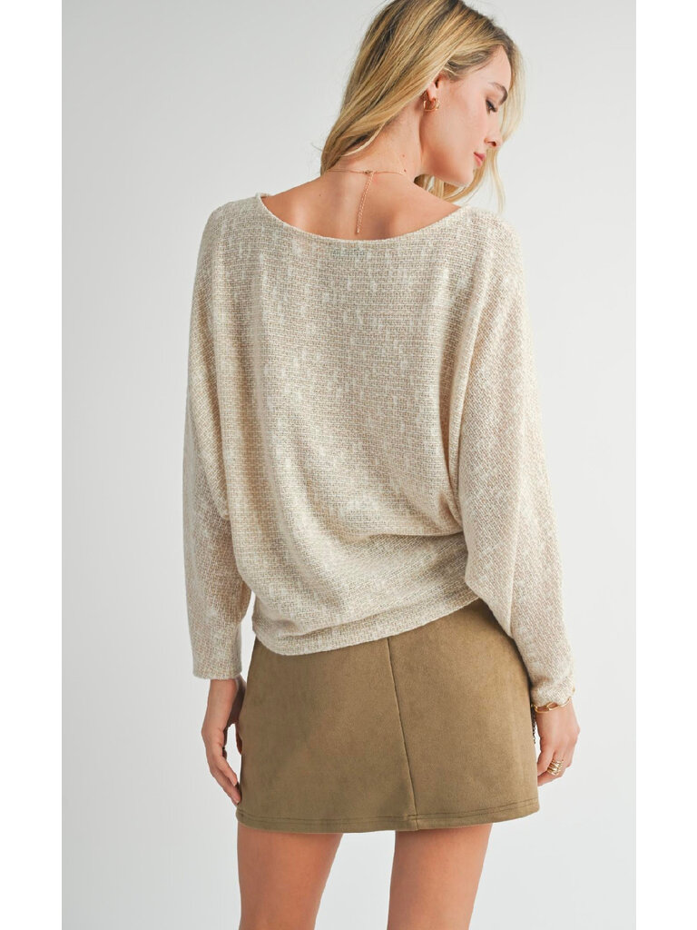 Sadie & Sage Taupe Mini Skirt