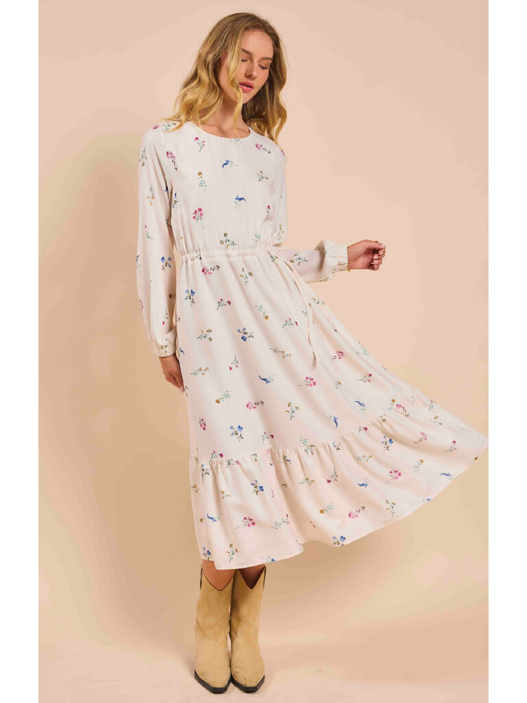 Sadie & Sage Cream Bouquet Midi