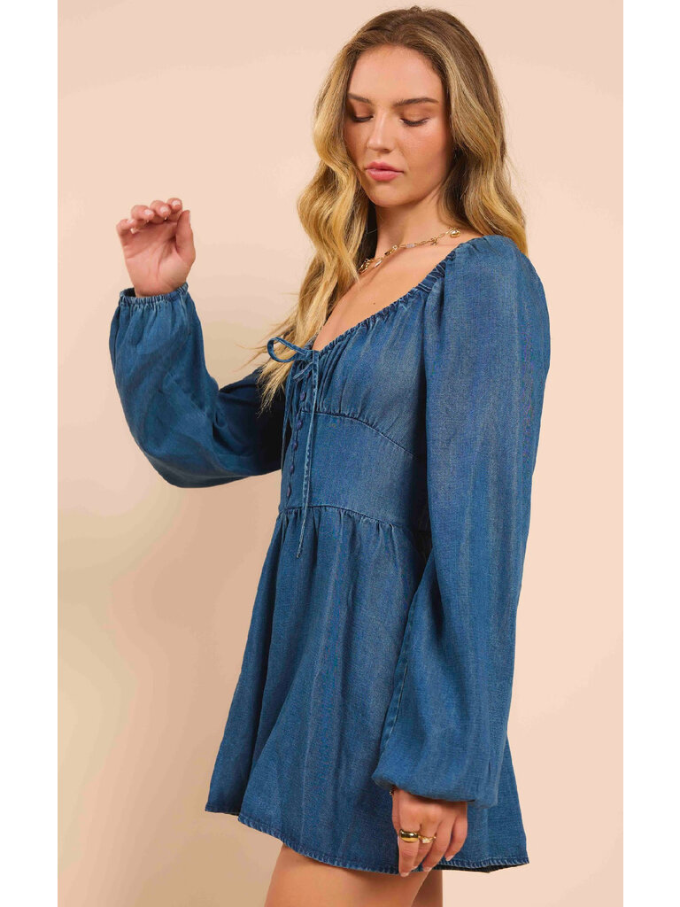 Sadie & Sage Chambray Romper