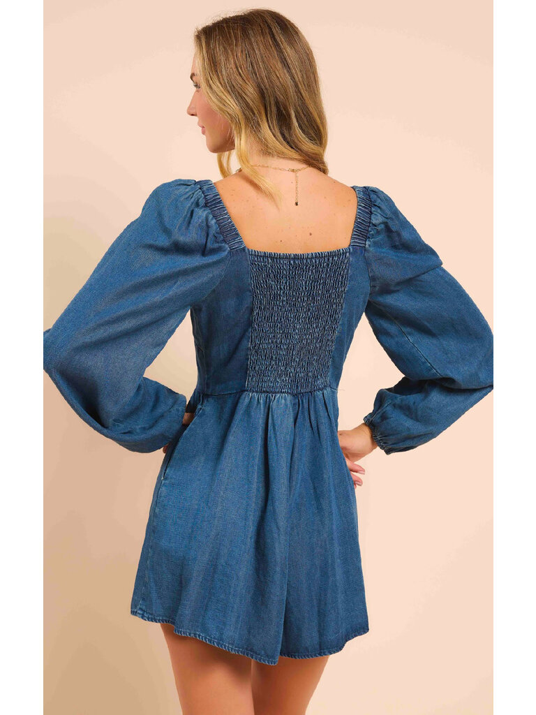 Sadie & Sage Chambray Romper