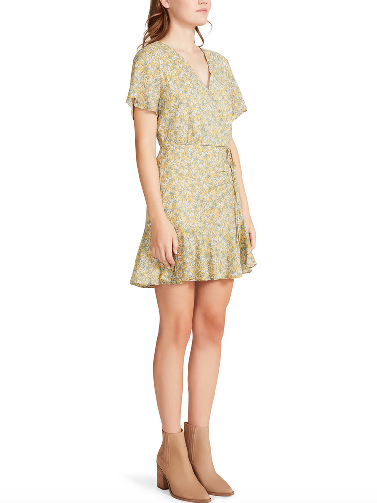 Steve Madden Yellow Floral Dress
