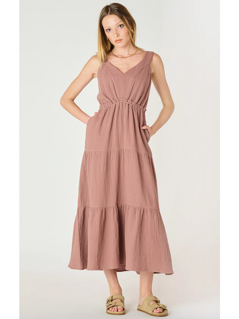 Dex Taupe Beachy Midi