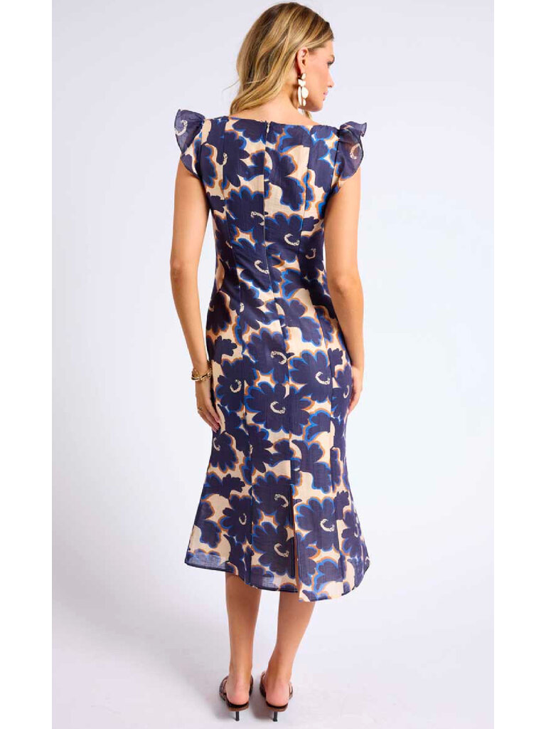 Sage The Label Navy Sweetheart Midi