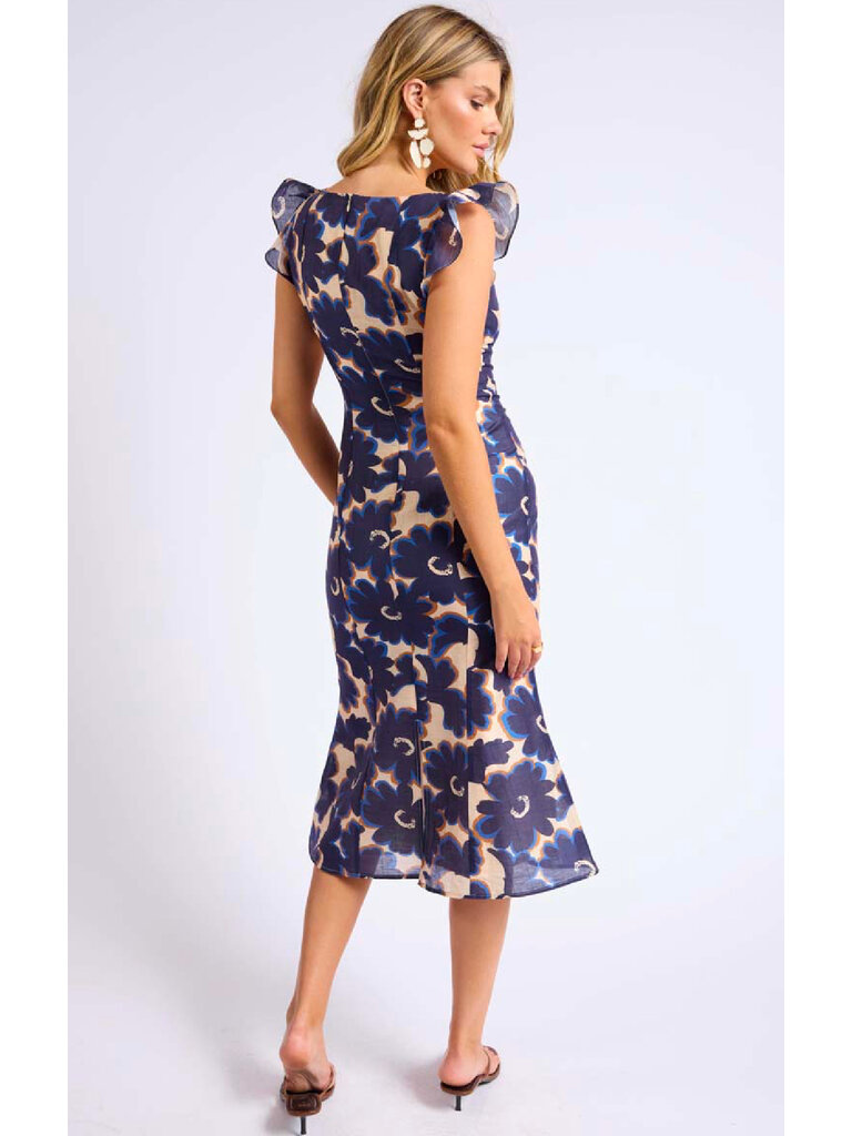 Sage The Label Navy Sweetheart Midi