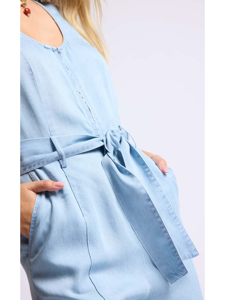 Sage The Label Soft Denim Jumpsuit