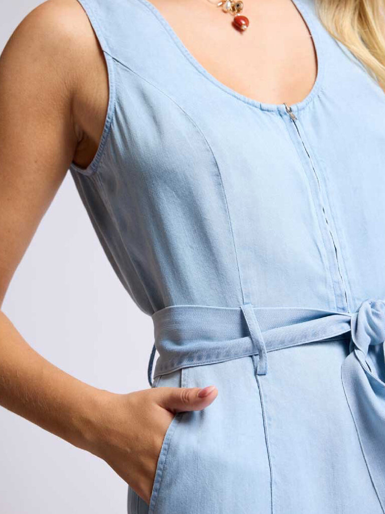 Sage The Label Soft Denim Jumpsuit