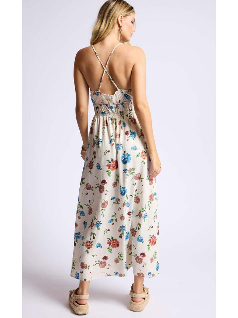Sage The Label Pressed Floral Maxi
