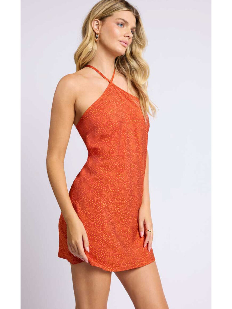 Sage The Label Orange Halter Mini