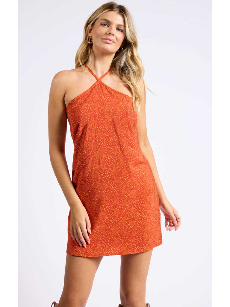 Sage The Label Orange Halter Mini
