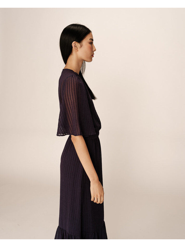 Grace & Mila Navy Lined Maxi