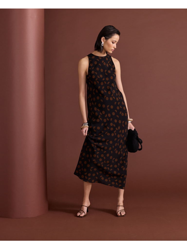 Staple The Label Navy & Brown Midi