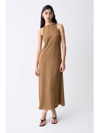 Deluc Silky Taupe Dress