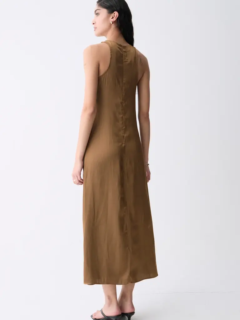 Deluc Silky Taupe Dress