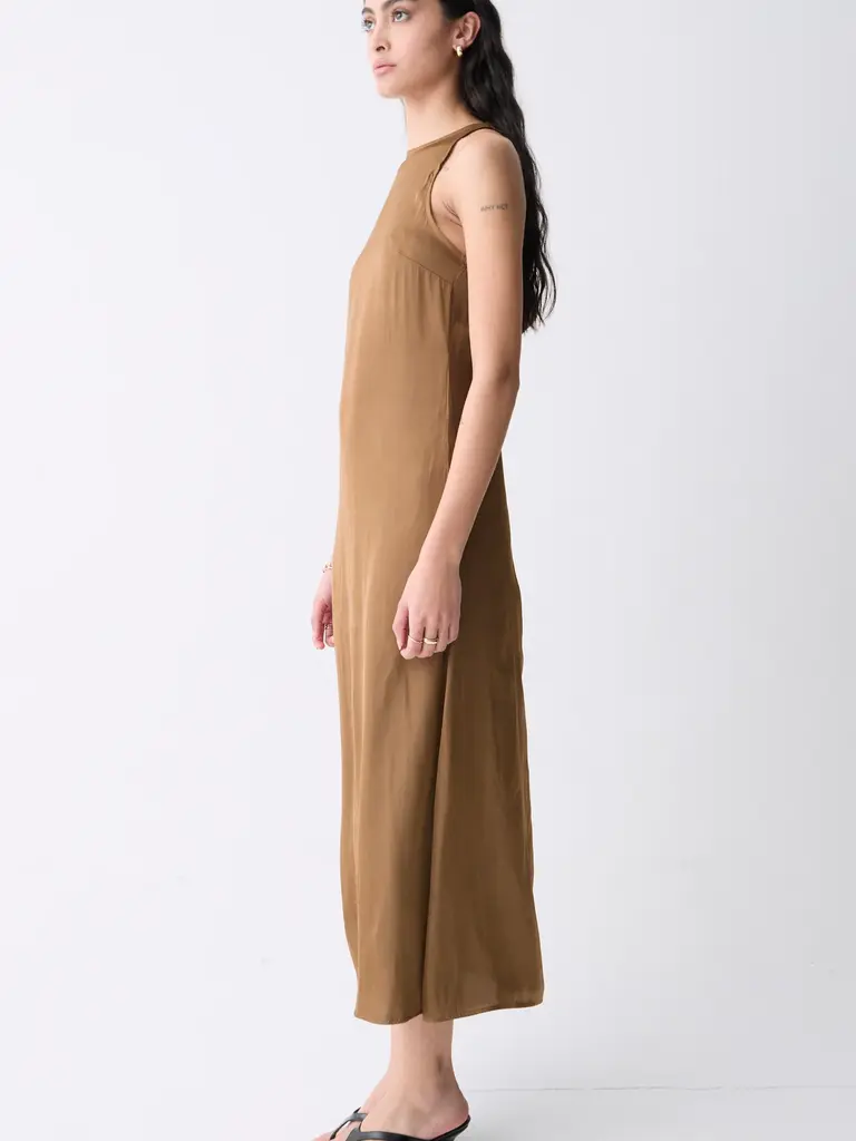 Deluc Silky Taupe Dress