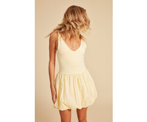 little suzie TIGHT HEM BUTTON TUBE イエロー little suzie TIGHT HEM BUTTON TUBE イエロー little suzie