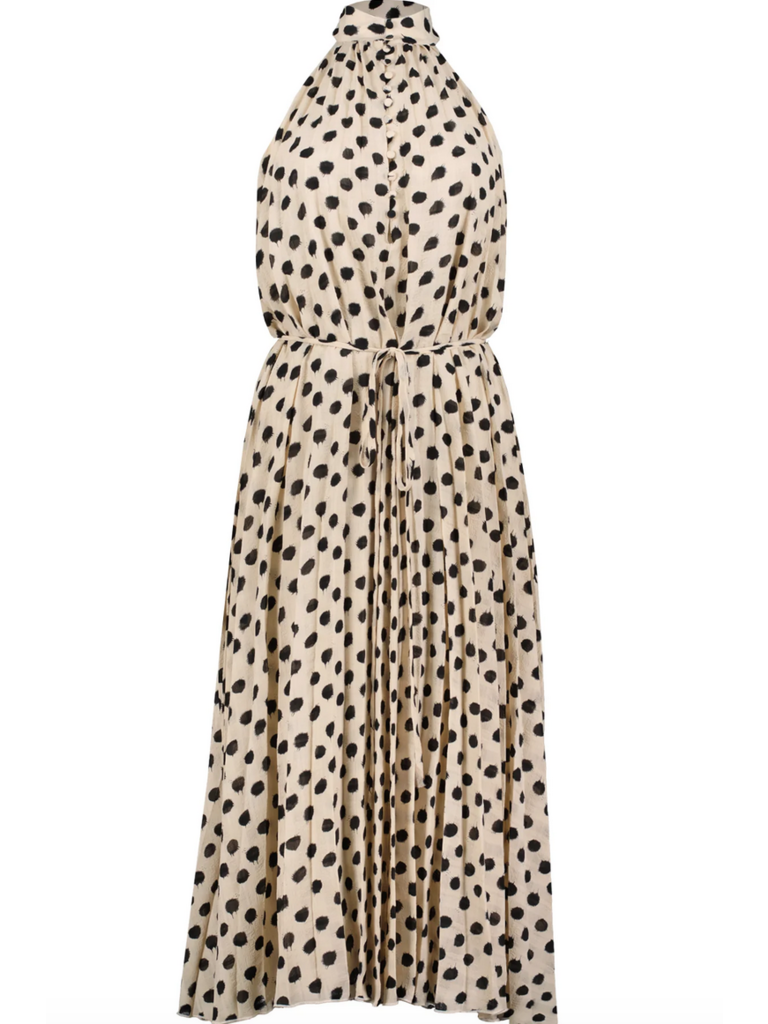 Bishop & Young Polka Dot Halter Maxi