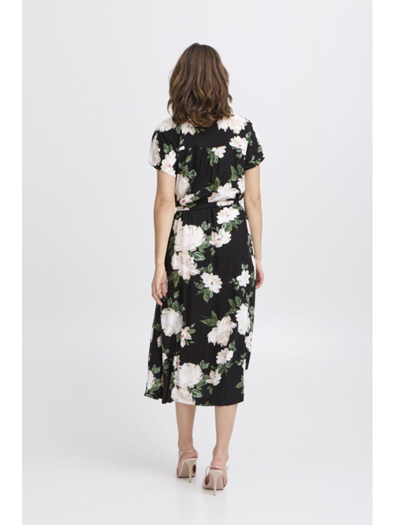 B. Young Bold Floral Button Midi