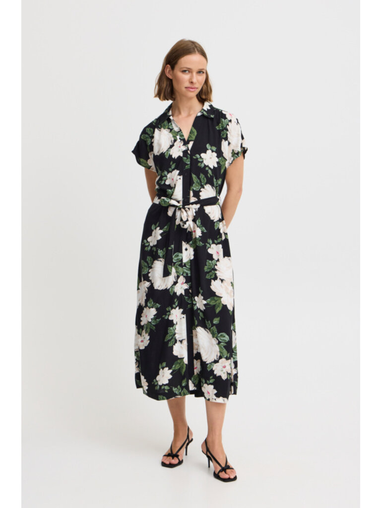 B. Young Bold Floral Button Midi
